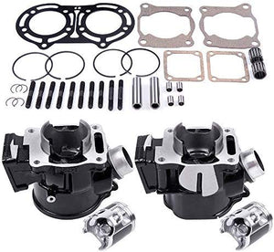 New Cylinder Piston Ring Gasket for 1987-2006 Yamaha Banshee 350 YFZ 350  Compatible fit for Cylinder Piston Gasket Top End Kit